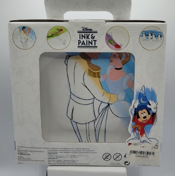 Disney Parks Ink & Paint Collection Salad Plate Set 4 Pack - Picture 3 of 6
